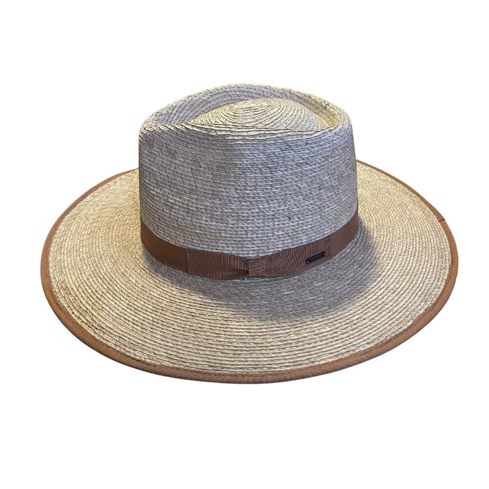 Brixton Jo Straw Rancher Hat Natural Tan Adjustable Headband Medium NWT Summer